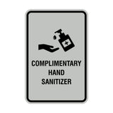 Portrait Round Complimentary Hand Sanitizer Sign