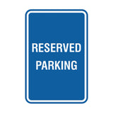 Signs ByLITA Portrait Round Reserved Parking Sign with Adhesive Tape