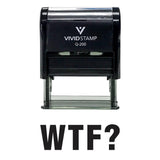Black WTF? Novelty Stamp