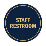 Signs ByLITA Circle Staff Restroom Sign