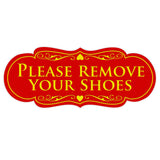 Designer PLEASE REMOVE YOUR SHOES Thank You Sign