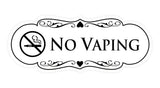 Signs ByLITA Designer No Vaping Sign