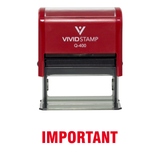 IMPORTANT Self Inking Rubber Stamp