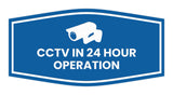 Fancy CCTV in 24 Hour Operation Wall or Door Sign