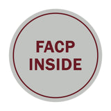 Signs ByLITA Circle FACP Inside Sign