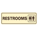 Standard Restrooms Sign
