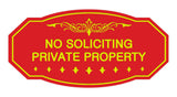 Signs ByLITA Victorian No Soliciting Private Property Sign