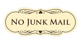 Signs ByLITA Designer No Junk Mail Sign