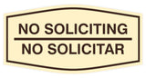 Signs ByLITA Fancy No Soliciting No Solicitar Sign
