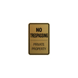 Signs ByLITA Portrait Round no trespassing private property Sign