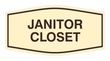Fancy Janitor Closet Sign