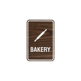 Signs ByLITA Portrait Round Bakery Sign with Adhesive Tape, Mounts On Any Surface, Weather Resistant, Indoor/Outdoor Use