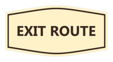Signs ByLITA Fancy Exit Route Sign