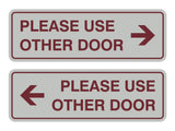 Signs ByLITA Standard Please Use Other Door Sign Set