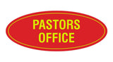 Signs ByLITA Oval Pastors Office Sign