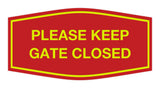 Signs ByLITA Fancy Please Keep Gate Closed Sign