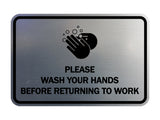 Signs ByLITA Classic Framed Please Wash Your Hands Sign