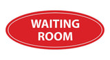 Oval Waiting Room Sign