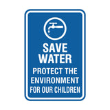 Portrait Round Save Water Protect The Environment For Our Children