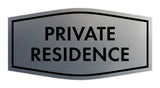 Fancy Private Residence Wall or Door Sign