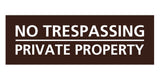 Signs ByLITA Basic No Trespassing Private Property Sign