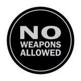 Signs ByLITA Circle No Weapons Allowed Sign