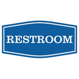 Fancy Restroom Sign - Wall/Door Sign