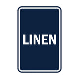 Portrait Round Linen Sign