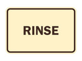 Signs ByLITA Classic Framed Rinse Sign