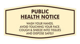 Fancy Public Health Notice Please Wash Your Hands Sign