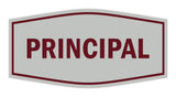 Signs ByLITA Fancy Principal Sign with Adhesive Tape, Mounts On Any Surface, Weather Resistant, Indoor/Outdoor Use