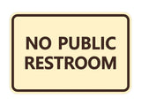 Signs ByLITA Classic Framed No Public Restroom