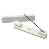 White Safety Pin Bar w/ Adhesive ID Badge Crafts