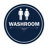 Signs ByLITA Circle Washroom Sign