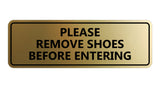 Please Remove Shoes Before Entering Sign