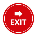 Signs ByLITA Circle Exit-Right Sign