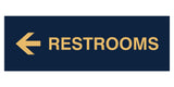 Signs ByLITA Basic Restrooms Left Arrow Directional Sign