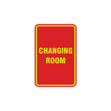 Portrait Round Changing Room Sign