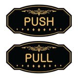 Victorian Push Pull Sign Set