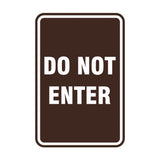 Portrait Round Do Not Enter Sign