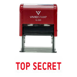 Red TOP SECRET Self Inking Rubber Stamp
