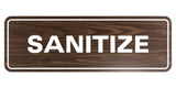 Signs ByLITA Standard Sanitize Sign
