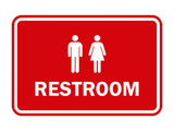 Signs ByLITA Classic Framed Unisex Restroom Sign