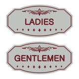 Victorian Ladies And Gents Sign Set