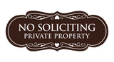 Signs ByLITA Designer No Soliciting Private Property Sign