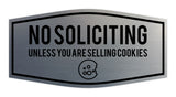 Fancy No Soliciting (Unless You Are Selling Cookies) Wall or Door Sign
