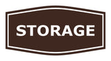 Dark Brown Fancy Storage Sign