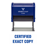 CERTIFIED EXACT COPY Self Inking Rubber Stamp
