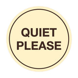 Signs ByLITA Circle Quiet Please Sign