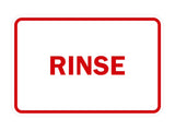 Signs ByLITA Classic Framed Rinse Sign